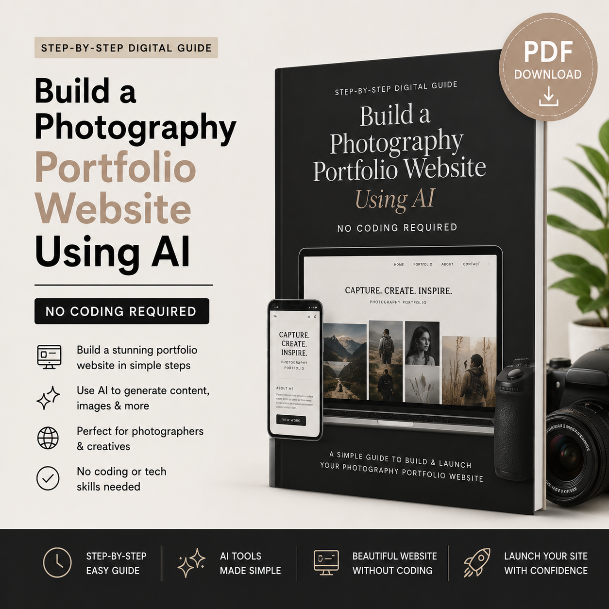 Build a Photography Portfolio Website Using AI