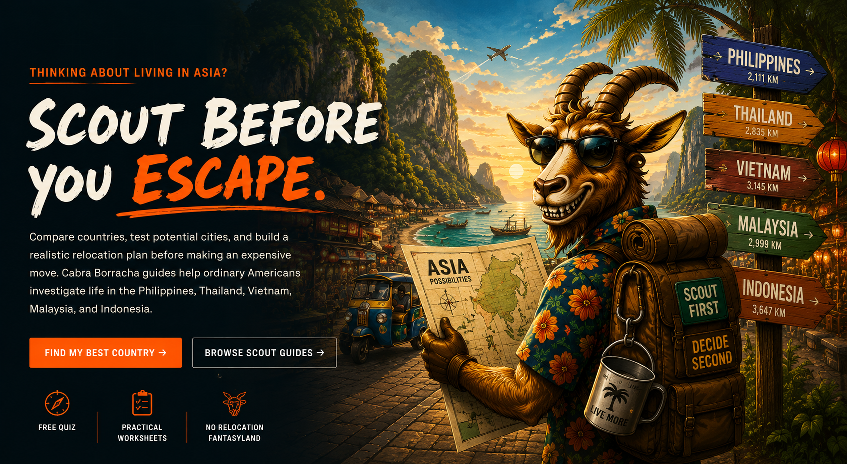 Scout Before You Escape — Cabra Borracha Asia relocation guides