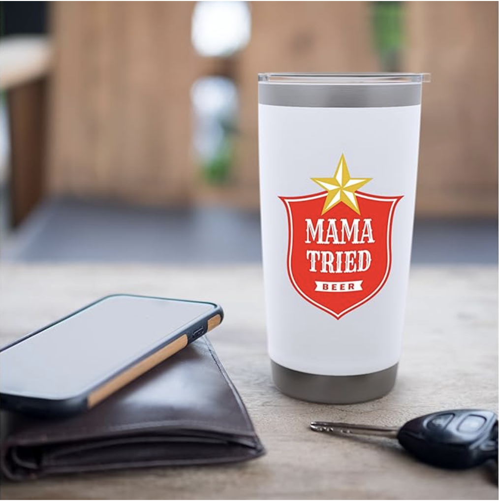 Mama Tried Beer Tumbler on Amazon
