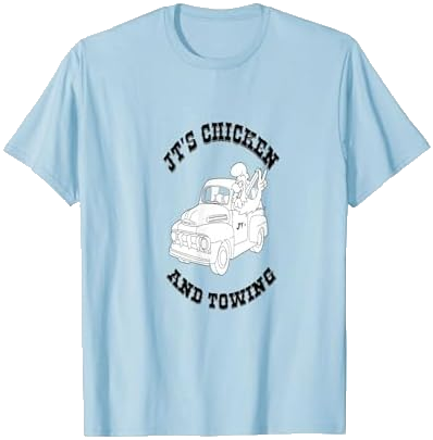 JT's Chicken and Towing Original T-Shirt on Amazon