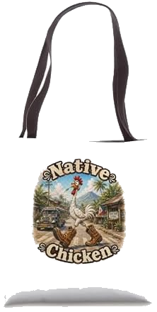Native Chicken Tote Bag on Amazon