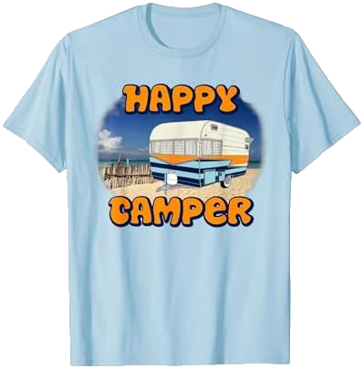Happy Camper T-Shirt on Amazon