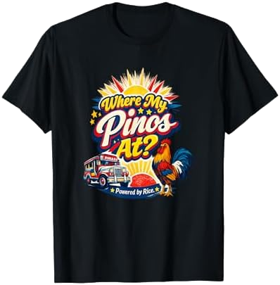 Where My Pinos At Filipino T-Shirt on Amazon